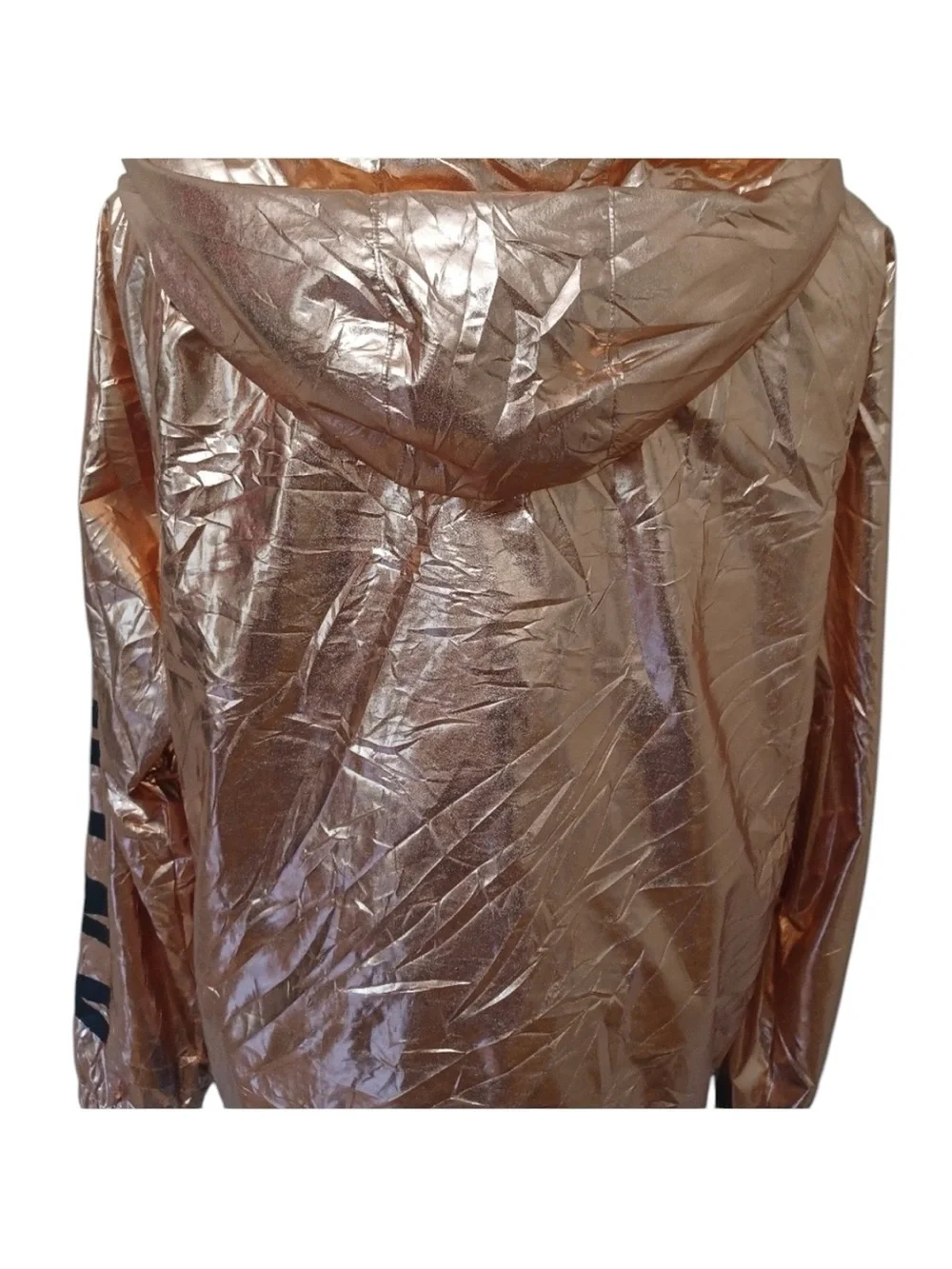 Victoria’s Secret PINK Rare Metallic Rose Gold Sherpa Anorak Jacket Size XS/S - Picture 7 of 14